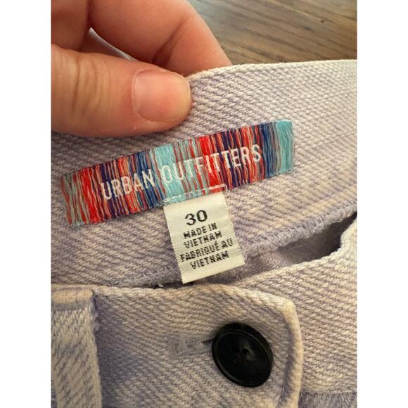 Urban Outfitters Jeans Lavender Lena Wide Leg Pant Slouchy Relaxed High Rise - Picture 6 of 6